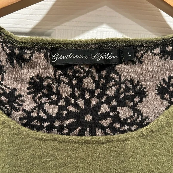 Gudrun Sjoden 100% Wool Size L Tunic Top - Picture 2 of 7